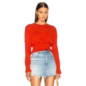 RACHEL COMEY Semi Cropped Penta Top in Coral 2